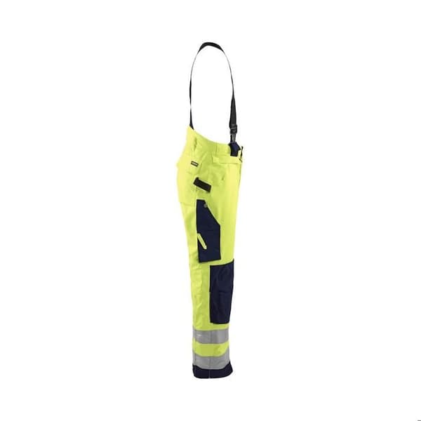 Högsynlig arbetsbyxa vinter Blaklader - fluorescerande gul/marin