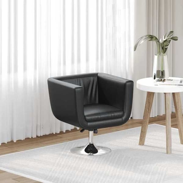 vidaXL Barstol Svart Konstläder 240041