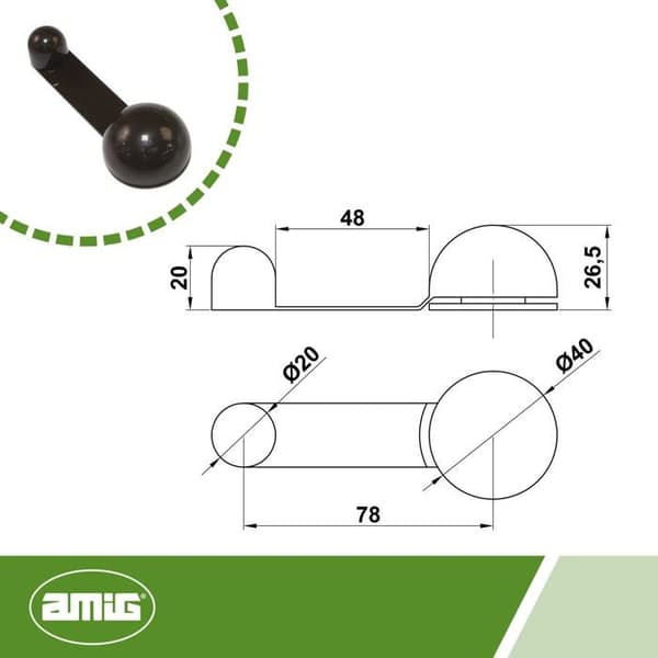 Dörrstopp - propp - stopp - dörrstopp Amig - 18911