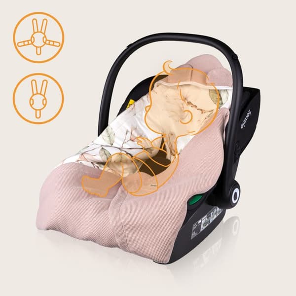 LIONELO swaddling blanket - Bomull och bambu - Hypoallergena - Beige