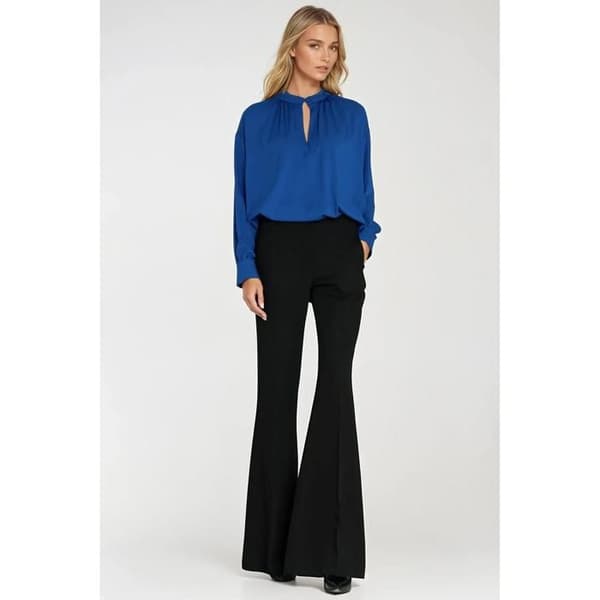 Oversize blus med rynkor dam Nife