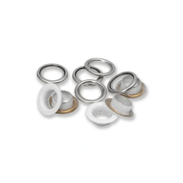 Öglaask - PRYM - 8 mm - Vit - 32 stycken - Oeko-Tex