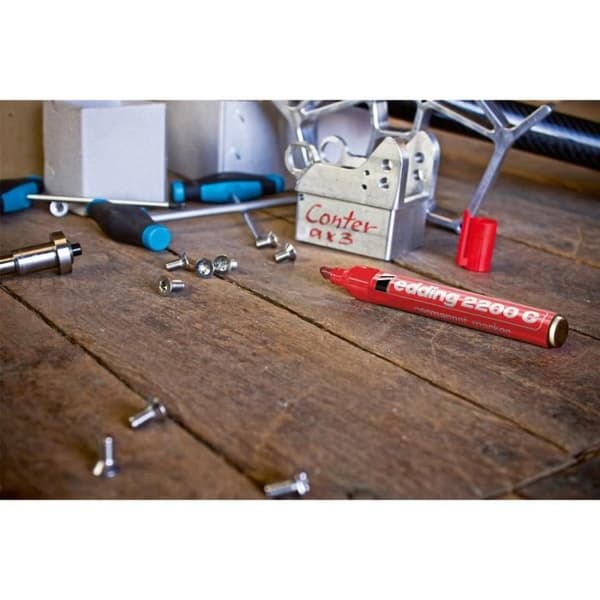Permanent marker - EDDING - 2200 C - Ljusblå - Spets 1–5 mm - Oföränderlig