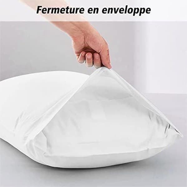 Kuddfodral - LIREX - 2-pack - 50 x 75 cm - 400 trådar - Andningsbart bomull vit