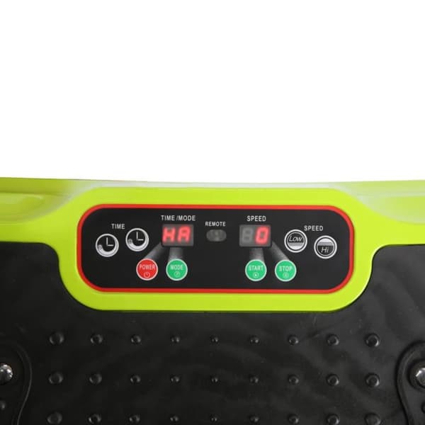 Vibrerande plattform - HMS - SVP07 - Grön/Svart - 10 program - Fjärrkontroll ingår