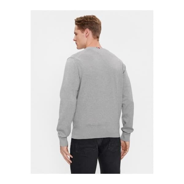 Tröja med broderad logotyp i normal passform - Tommy Hilfiger - Herr