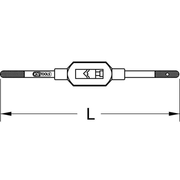 Vänster kran KS TOOLS - M5-M20 - 380 mm