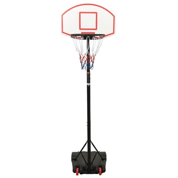 Stöd för basketboll Vitt 216 250 cm Polyeten