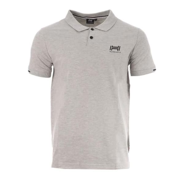Polo Coton Mixte Grå - Hungaria - Man - Polo krage