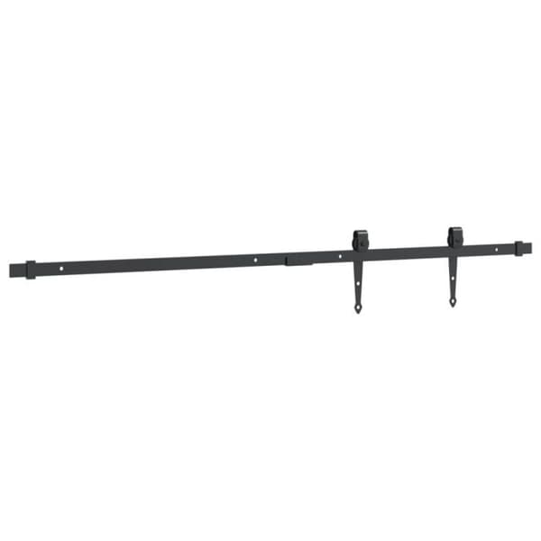 Kit för skjutdörrsram 122 cm kolstål