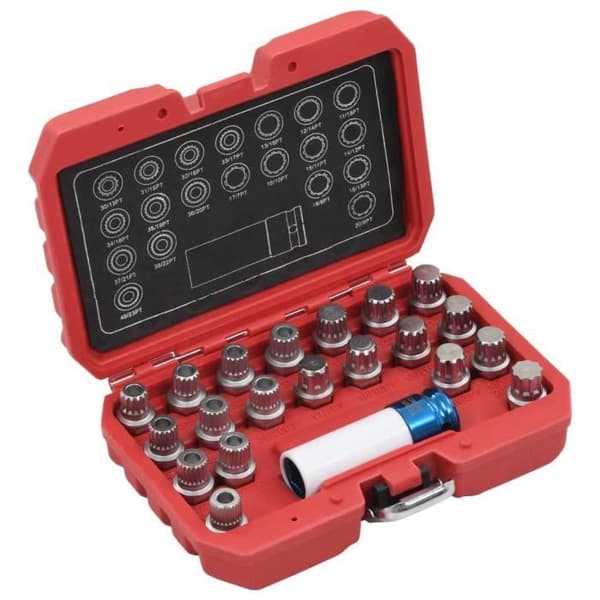 vidaXL Rim Lock Socket Set 21 st för BMW
