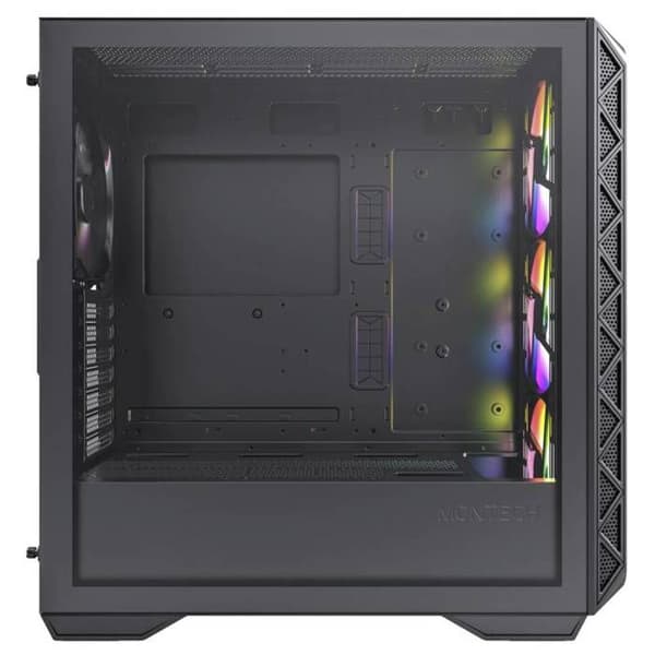 Tour midi MONTECH AIR 903 MAX Svart datorlåda med 4 förinstallerade LED-fläktar