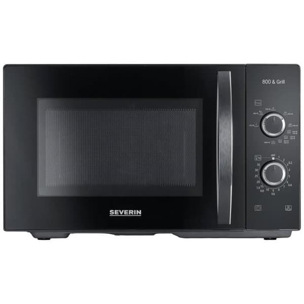 Severin 7785 Svart mikrovågsugn 800 W grillfunktion, timerfunktion