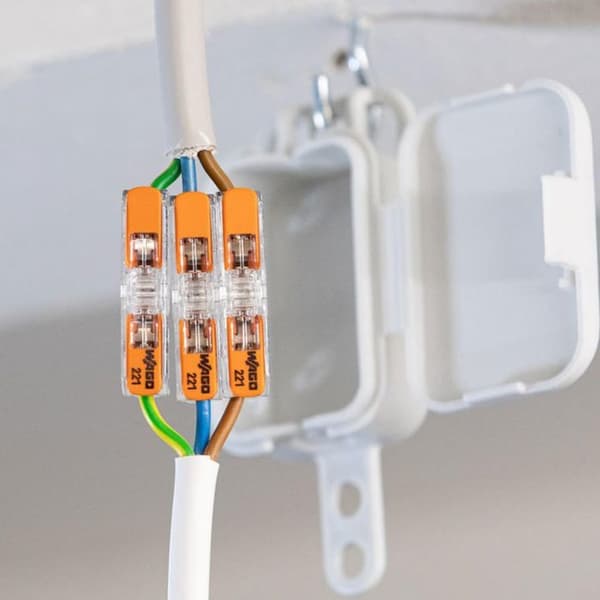 Box med 60 inline spakterminaler 4mm² 2 ledare - WAGO - 221-2411