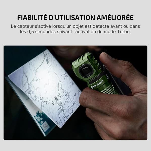 OLIGHT Perun 3 Rechargeable 3000 LM Vattentät IP68 Grön