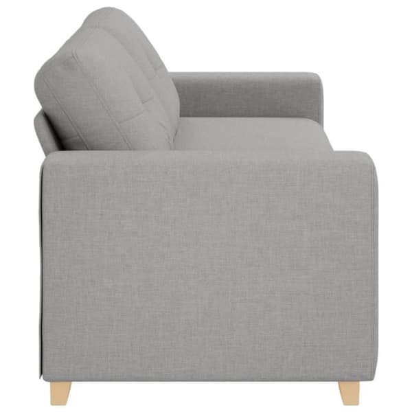 3-sitssoffa - Molngrå - Polyester tyg - Modern stil - Mjuk komfort