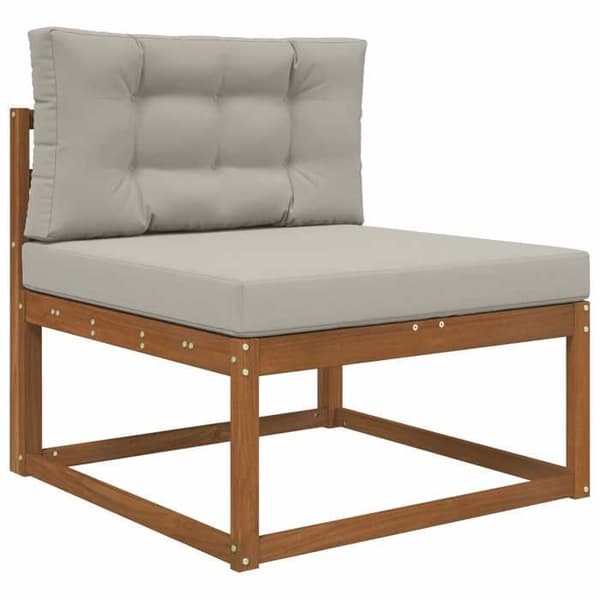 vidaXL Utomhussoffkudde 2 st Grå Polyester, Modern skumkudde för utomhus 900847