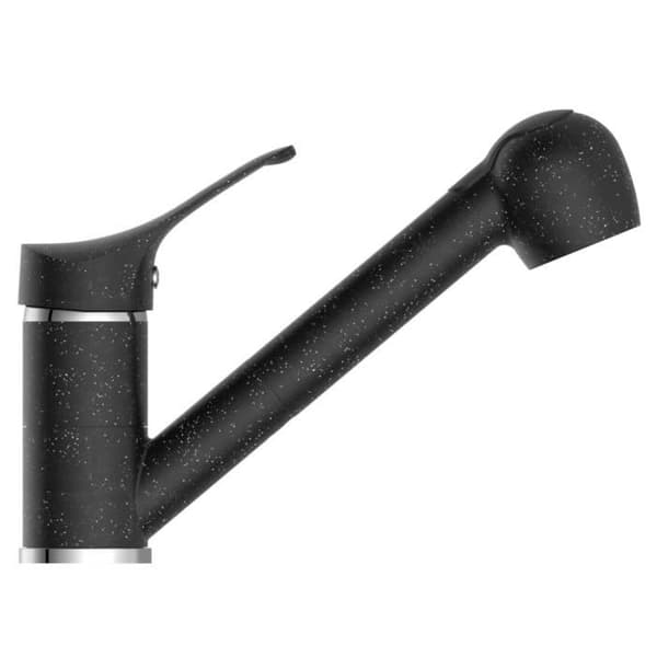 EISL Diskbänksblandare med infällbar stråle GRANIT Black-Chrome