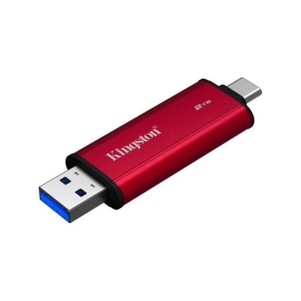 Kingston Dual USB-A/C 2TB SSD 1050MB/s Portabel Ultra Snabb