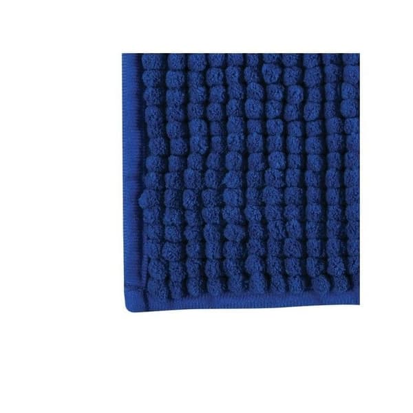 Mikrofiberbadmatta CHENILLE 40x60cm Mörkblå MSV
