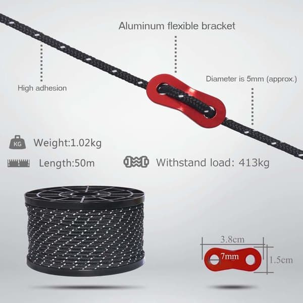 Rep - rem - bungee-snöre - Hikeman-kedja - A