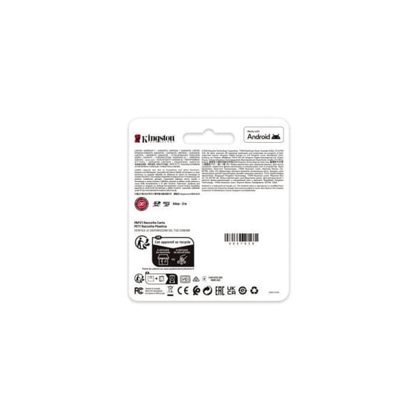Kingston Technology MicroSDXC-kort 512GB 200MB/s U3 V30 A2 Canvas Go Plus