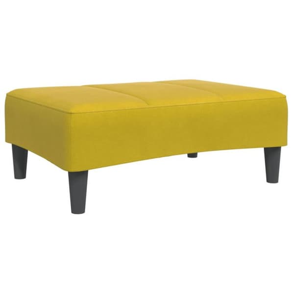 Repose pied gul 77x55x31 cm sammet