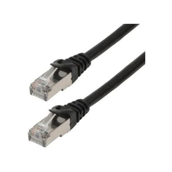 MCL Patch sladd - RJ45 CAT 6 F / UTP - 2 m - Svart