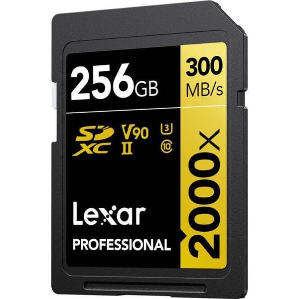 LEXAR SD-kort Pro 256 GB 2000X 300 MB/s
