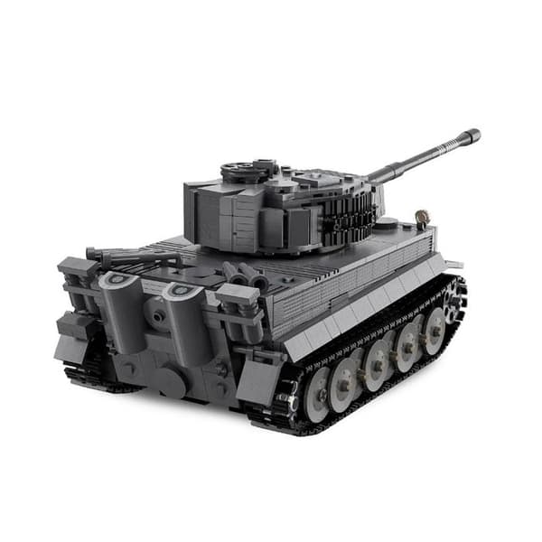 CaDA Tank Tiger 1:35 grå 2,4GHz Brickar