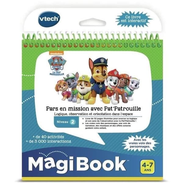 Magibook Interactive Book - VTECH - Paw Patrol - Nivå 2 - 32 illustrerade sidor
