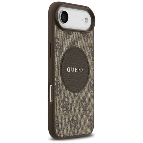 Coque Guess 4G Circle Classic Logo MagSafe för iPhone Air - Brun