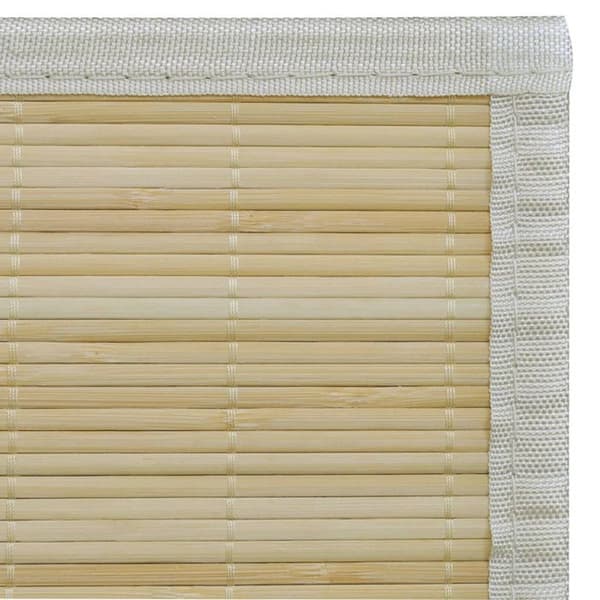 Matta - vidaXL - Rektangulär - 80 x 200 cm - Naturlig bambu - Halkfri PVC