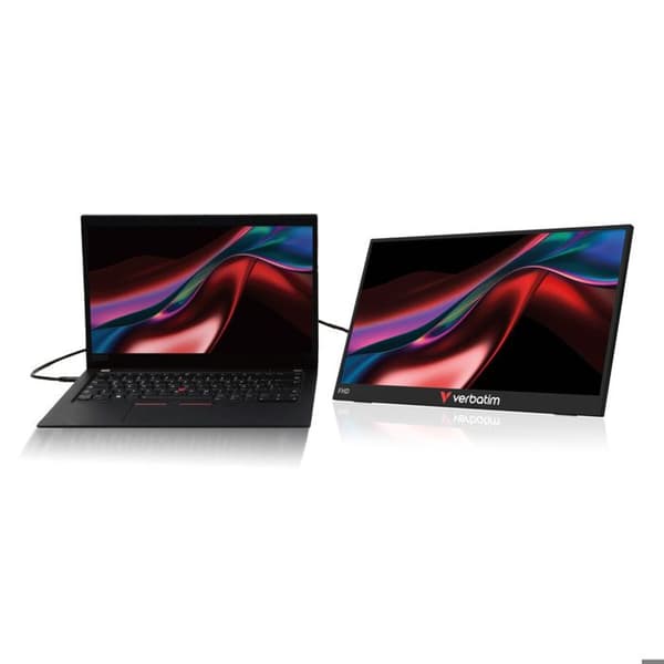 Bärbar pekskärm 15,6" Verbatim Light Full HD (Svart)