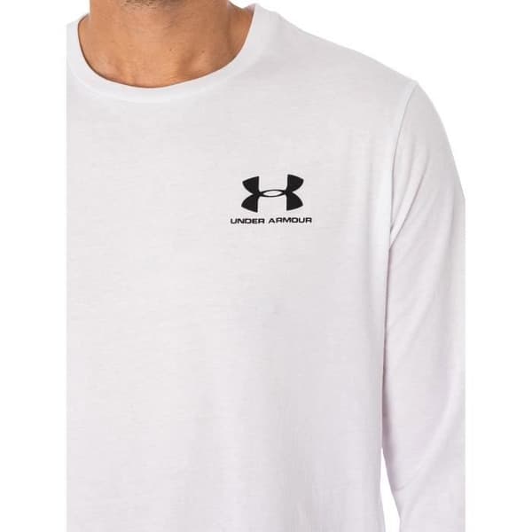 Långärmad T-shirt - Under Armour - Herr - 60% Bomull - Vit