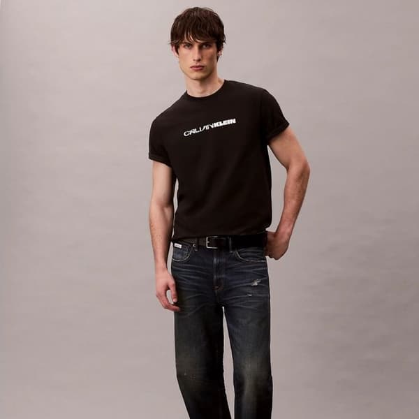 Calvin Klein Kläder Modell Ss 20s Tc Ck Stack Graph - Färg Svart