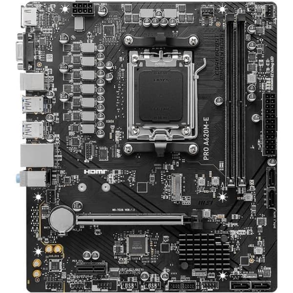Moderkort - MSI - PRO A620M-E - AM5 - DDR5 - 96 GB max