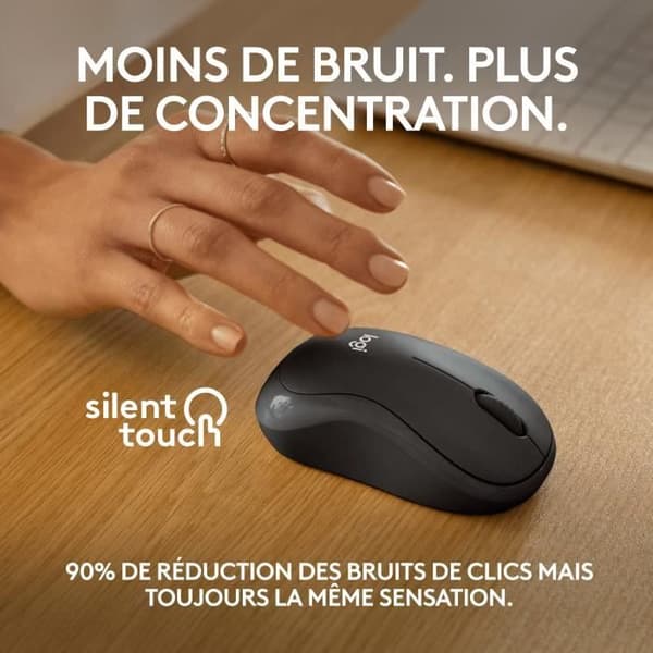 Mus - Trådlös - Logitech - M240 Silent - Grafit