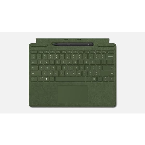 Klaviatur - Microsoft - Surface Pro X, 8 och 9 - Skogsgrön - Bluetooth - Med stylus