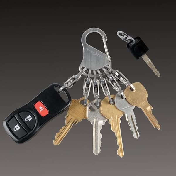 Förvaringsaccessoar - Nite Ize - KeyRack Locker - Rostfritt stål - Säker karbinhake - Grå