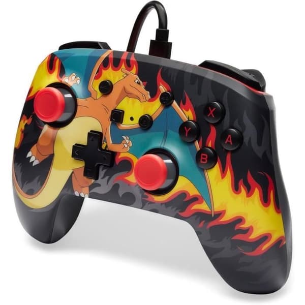 Kabelansluten kontroll - POWER A - Nintendo Switch - Charizad Firestorm