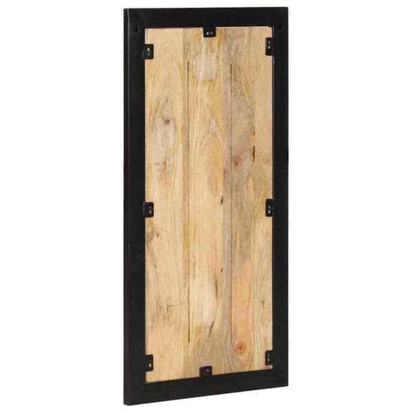 Klädhängare - Massivt mango-trä - 40x2x80 cm - 3 krokar - Väggmontering