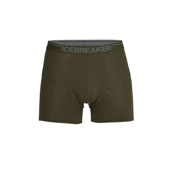 Boxer - Icebreaker - Anatomica - Kaki vert - Bomull - Justerad