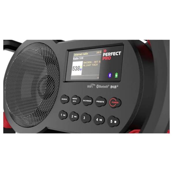 Byggradio - PERFECTPRO - NetBox - DAB+ - Bluetooth - WiFi - USB