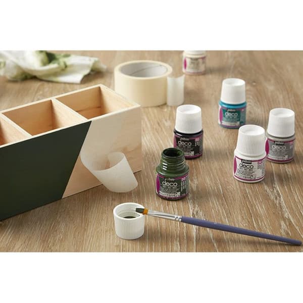 Acrylfärg - Pébéo - P.BO Déco - Karibblå - Matt - 45ml