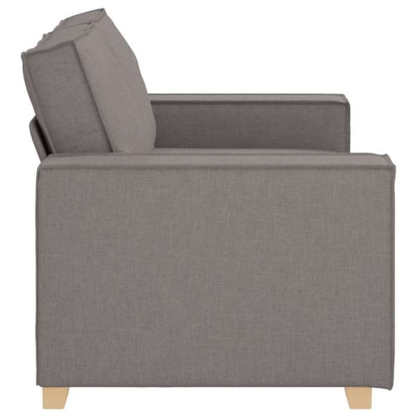 Soffa 2 platser Taupe 120 cm Tyg