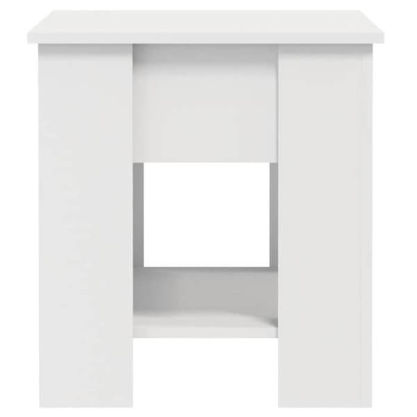 vidaXL Soffbord Vitt 101x49x52 cm Ingenjörsträ 809701