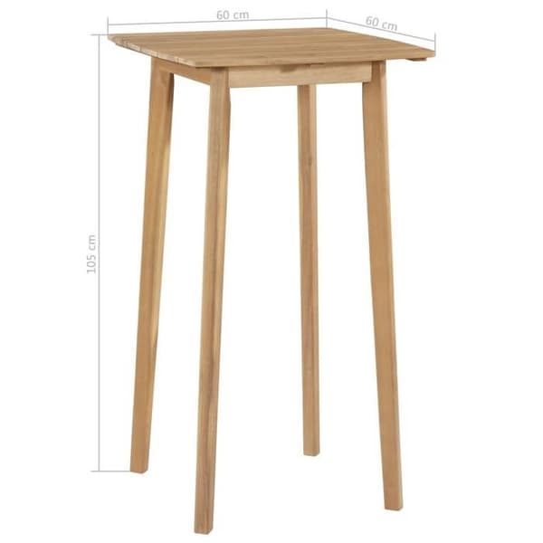 vidaXL Utomhusmatgrupp 5 delar Solid akaciaträ 44221