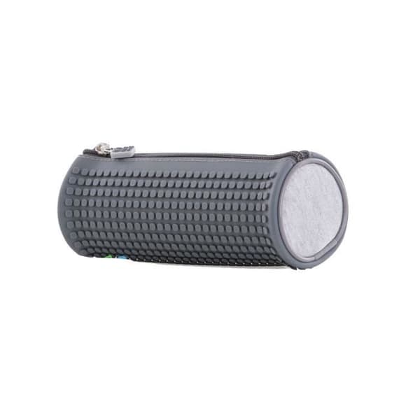 PIXIE CREW ficka med silikonpanel och pixlar 20 cm grå
