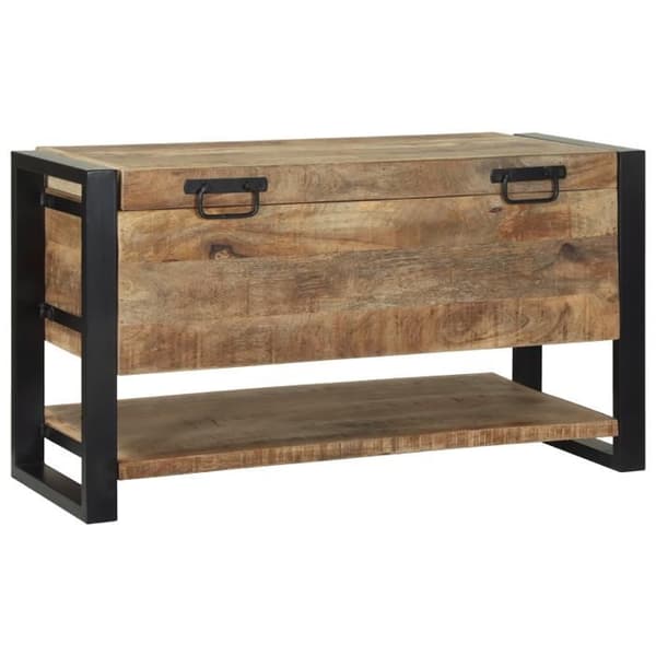 Förvaringslåda 80x35x45 cm Rå mango trä